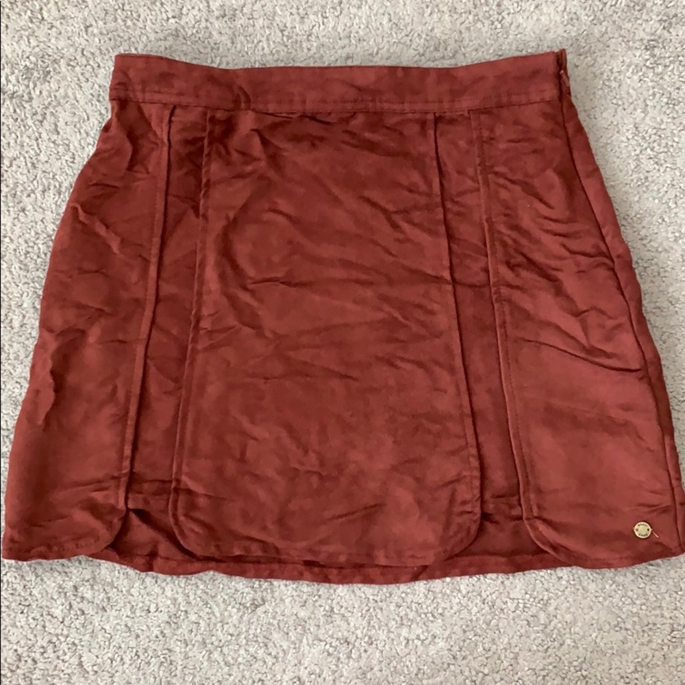 Suede like skirt